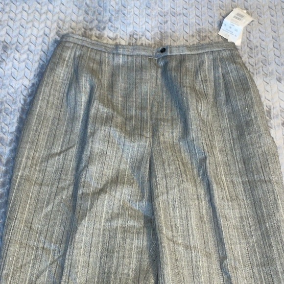 NWT Harve Bernard Wool Lined Pants.  Vintage.  Black/Gray Straight leg. 14 T - Picture 6 of 12